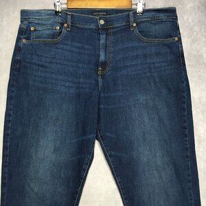 Lucky Brand Mens 410 Athletic Straight Fit Blue Jeans size 40x32 Stretch Denim